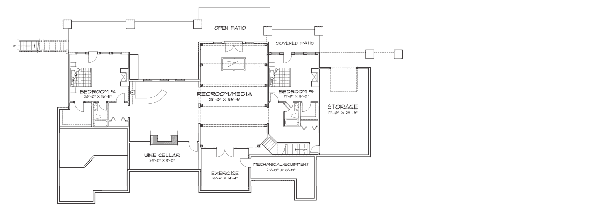 Coeur d'Alene Lodge Basement Floor Plan