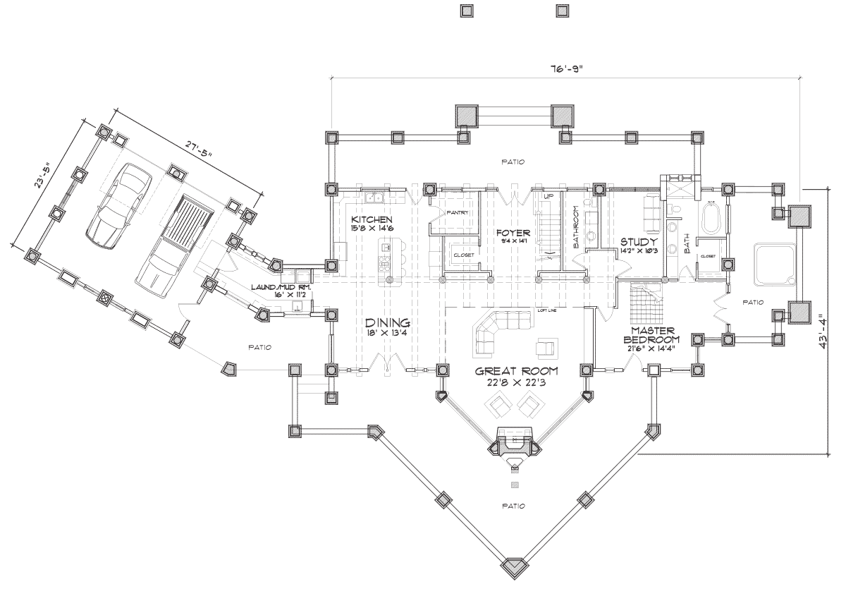 Cedar Falls Main Floor Plan