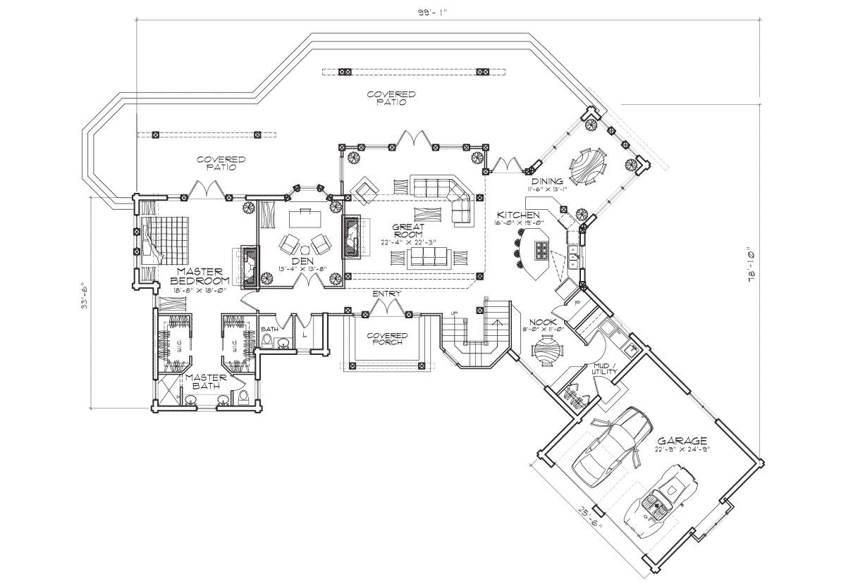 Crested Butte Main Floor Plan