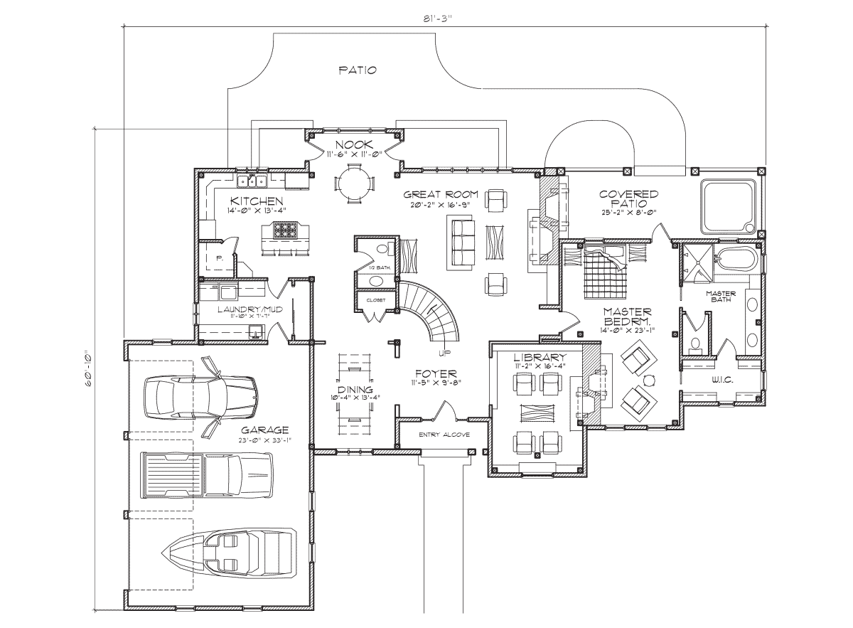 Montcliare Main Floor Plan