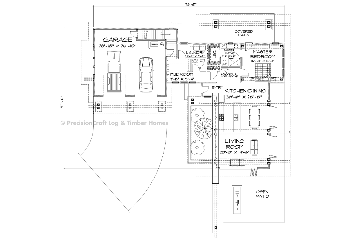 Pagosa Springs  Main Floor Plan