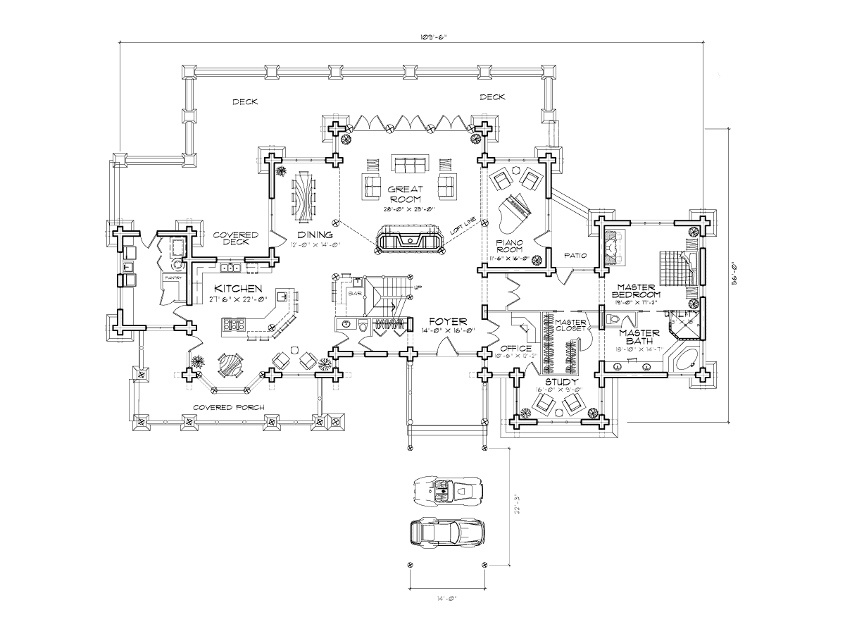 Ticonderoga Main Floor Plan