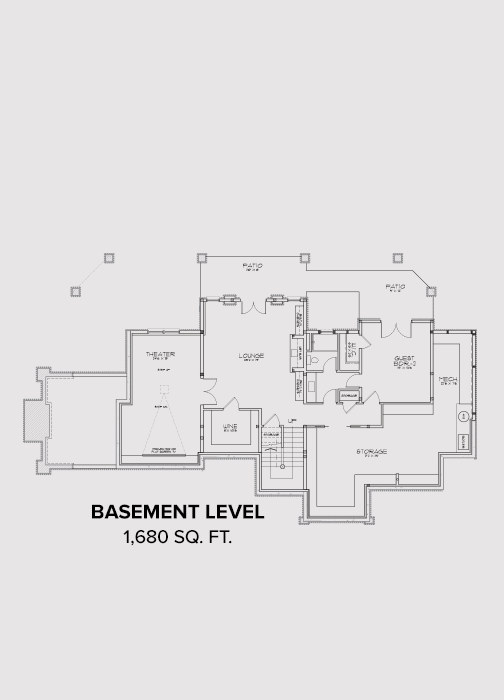 Evergreen Basement Floor Plan