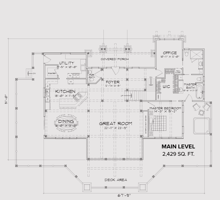 Possum Kingdom Main Floor Plan