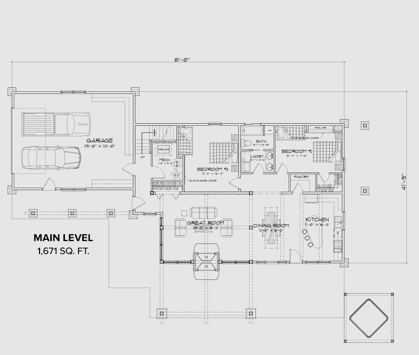 Rock Creek Main Floor Plan